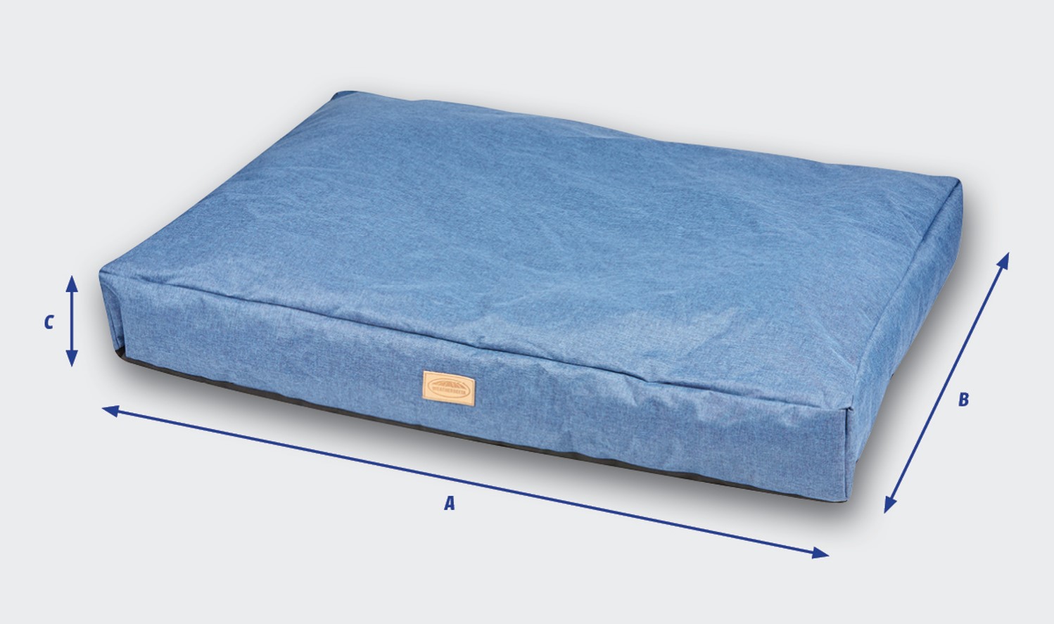 weatherbeeta pillow denim dog bed size guide
